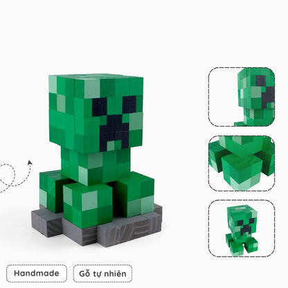 Handmade Wooden Creeper Model