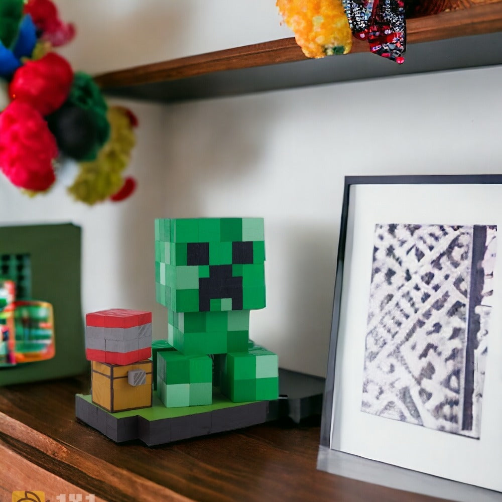 Handmade Wooden Creeper Model